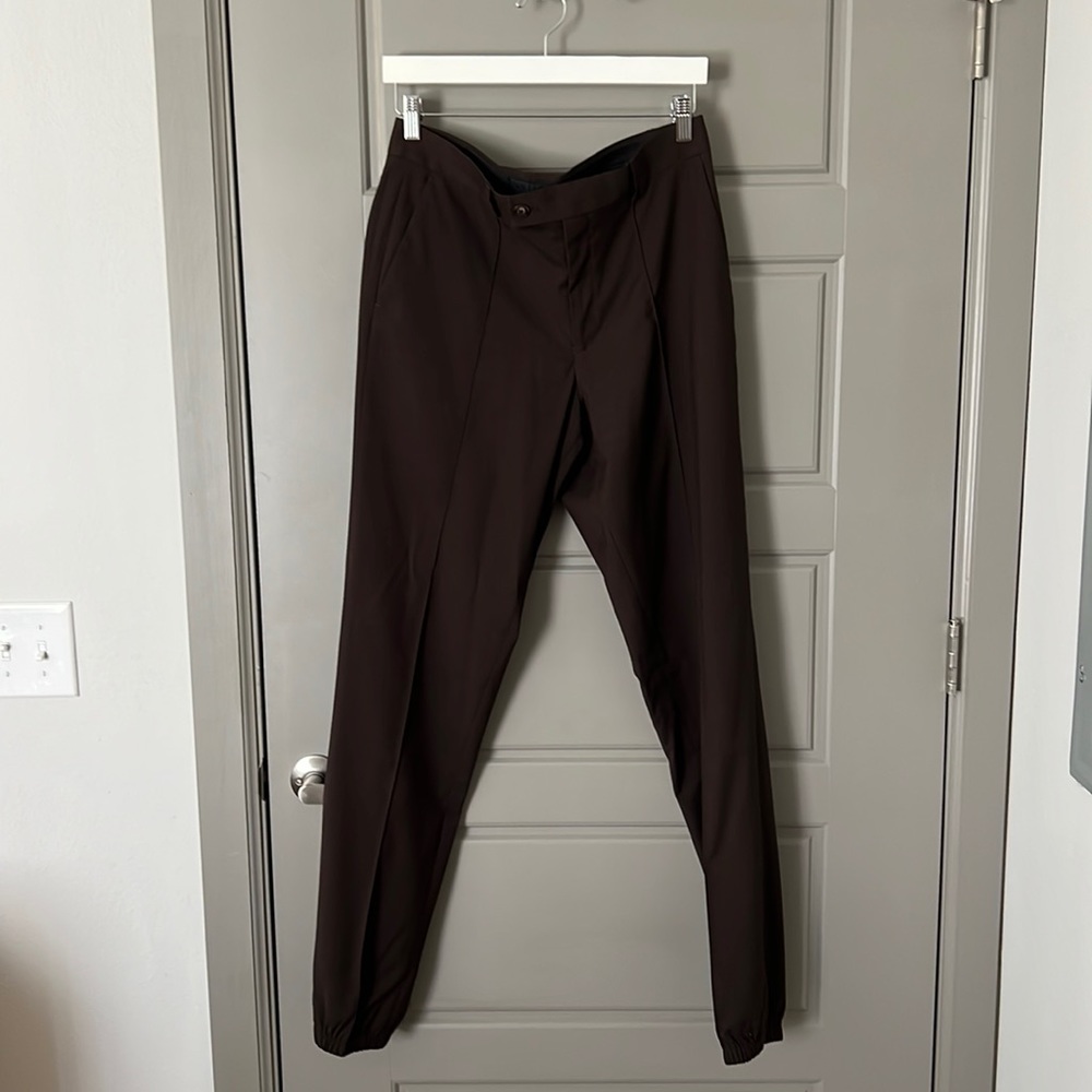 asos cinched ankle dress pants
